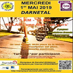 01/05/2019 – 5 km, 10 km et relais “une fille-un gars” de Darnétal